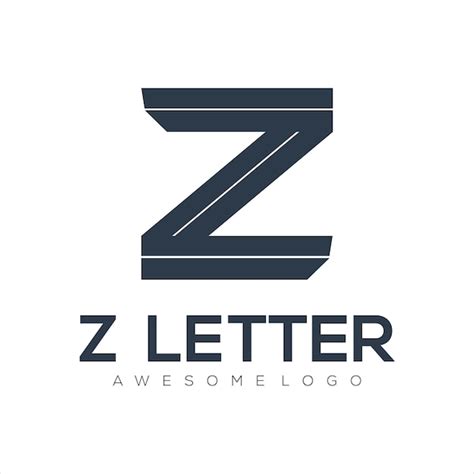 Logotipo De La Silueta De La Letra Z Vector Premium