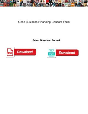 Fillable Online Ocbc Business Financing Consent Form Ocbc Business