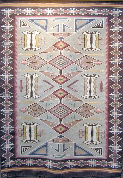 Navajo Rug Weaving By Rose Yazzie Vegetal Teec Nos Pos