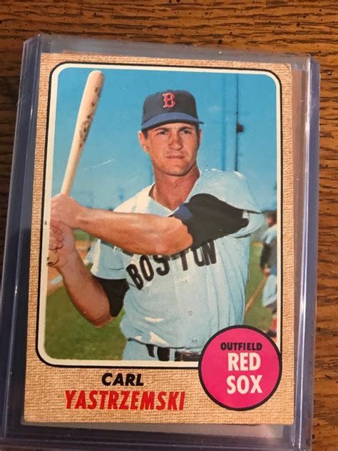 Carl Yastrzemski 1967 Topps Baseball Card Original Issue Etsy