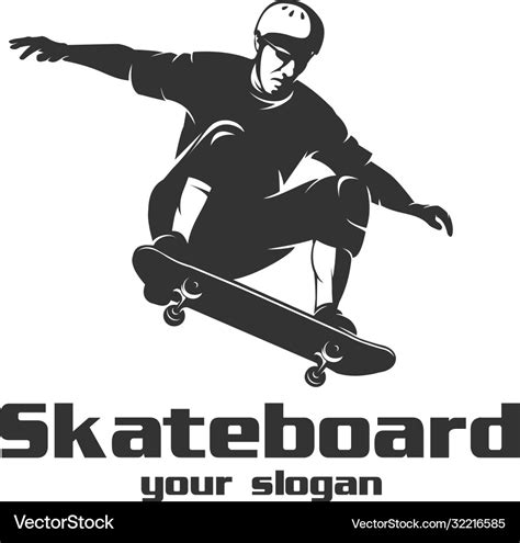 Skateboard logo Royalty Free Vector Image - VectorStock