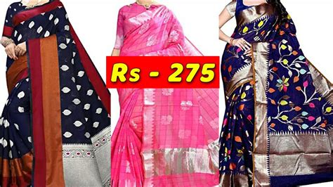 Amazon Cotton Sarees Below 200 Amazon Pure Cotton Sarees Below 500