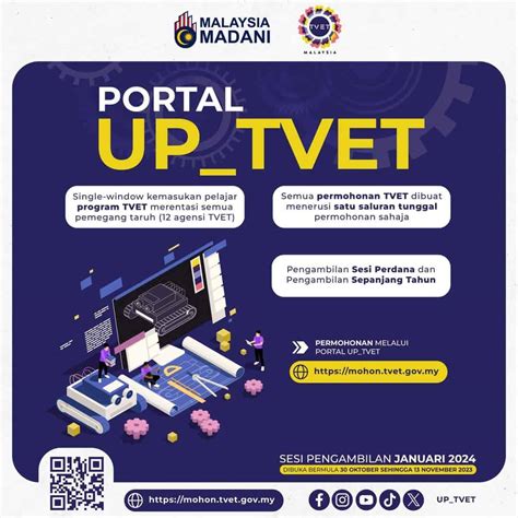 Uptvet Permohonan Institusi Tvet Mulai 30 Oktober 2023