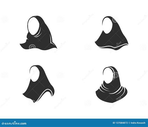 Silhouette Hijab Stock Illustrations 1301 Silhouette Hijab Stock