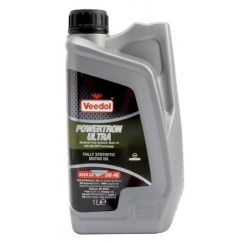 VEEDOL ENGINE OIL POWERTRON ULTRA 5W 40 FULLY SYNTHETIC 1 LITRE 5012B