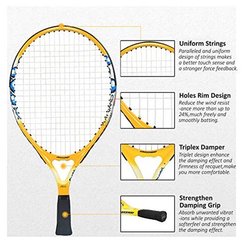 Maibole Junior Tennis Racquet Recreational Tennis Racket Pre Strung