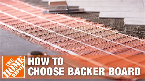 How To Choose Backer Board The Home Depot Youtube