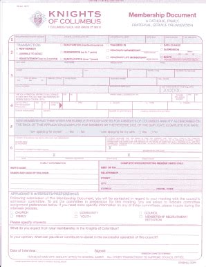 Knights Of Columbus Life Insurance Claim Form Fill Online Printable