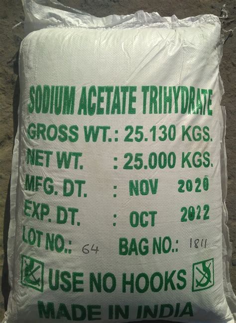 Acetate Sodium Thành Phần Đa Năng Trong Nhiều Ngành Công Nghiệp