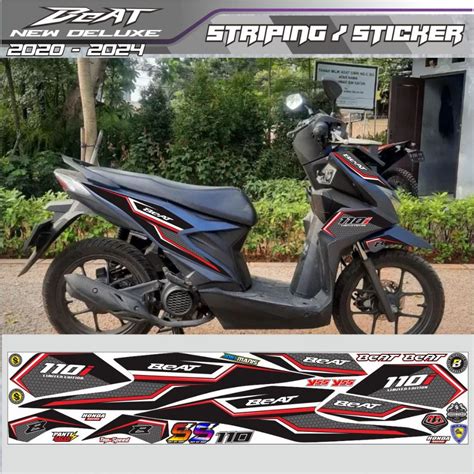 Jual STIKER VARIASI POLET BODY HONDA BEAT DELUXE STIKER VARIASI BEAT