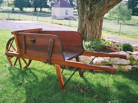 Amish Wooden Wheelbarrows