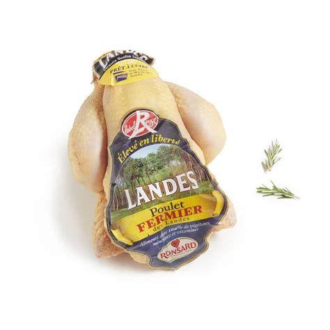 Le Poulet Fermier Jaune Des Landes Label Rouge Et Igp Mon March Fr