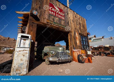 Nelson Ghost Town Nevada USA 4 October 2019 Abandoned Gas Station