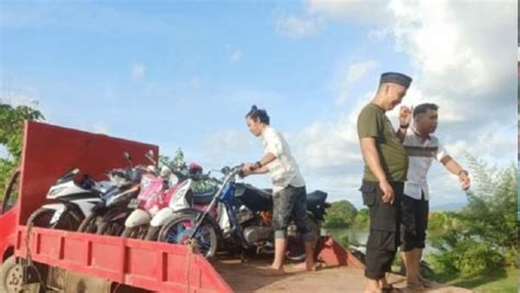 Gerebek Judi Sabung Ayam 10 Motor Warga Diamankan Polisi