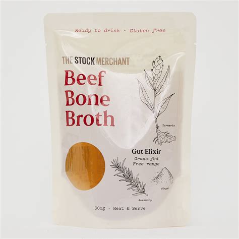 The Stock Merchant Ready To Drink Free Range Chicken Bone Broth 300g