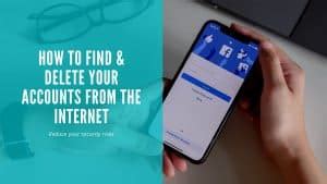 how to delete old accounts