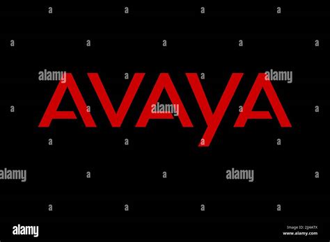 Avaya, Logo, Black background Stock Photo - Alamy