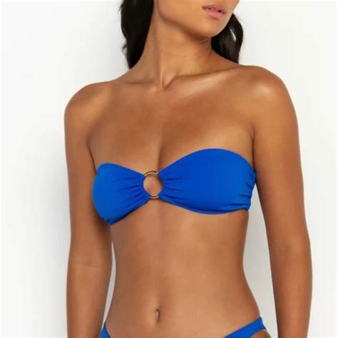 Gooseberry Seaside Swim Gooseberry Seaside Blue Bikini Bandeau Poshmark