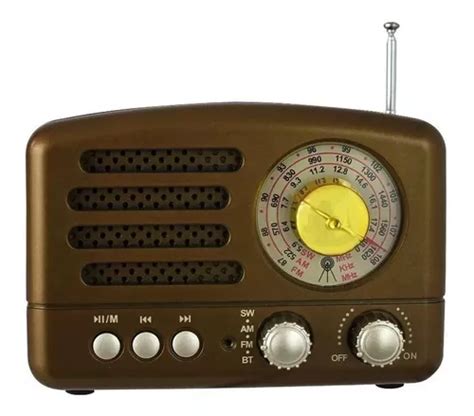 Maiz Bocina Retro Bluetooth Radio Am Fm Meses Sin Inter S