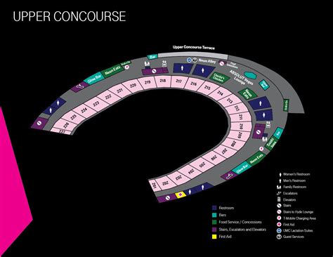 concourse maps  mobile arena