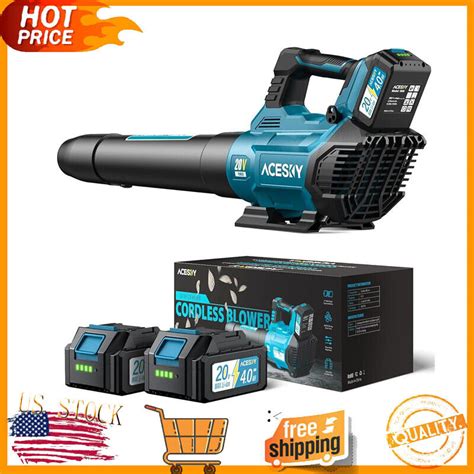 Cordless Electric Cordless Leaf Blower W Battery Cfm Mph Lawn