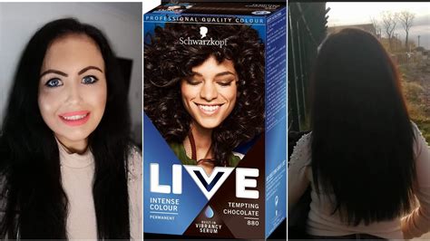 Schwarzkopf Live Hair Colour Tempting Chocolate Review And Wella Colour