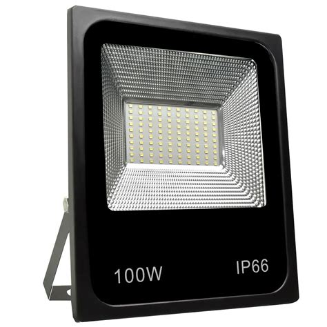 REFLETOR LED BRANCO QUENTE 100W PRETO CTB BIVOLT Fanlux Climatização