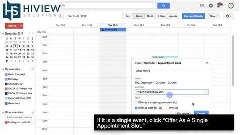 How To Create Appointment Slots In Google Calendar Youtube