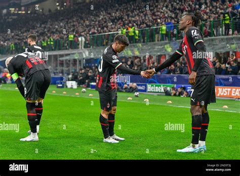 Milano Italy Th Feb Brahim Diaz Of Ac Milan Scores For