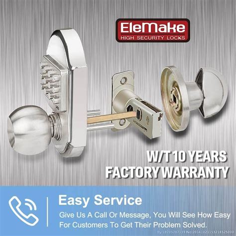 Elemake Keyless Entry Door Lock With Keypad Keyless Deadbolt Lock