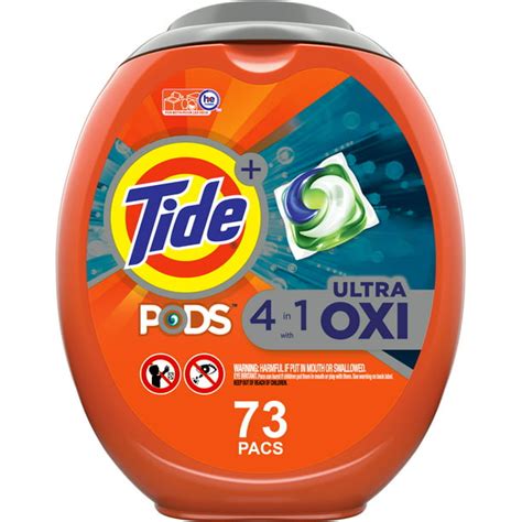 Tide Pods Plus Ultra Oxi, Laundry Detergent Packs, 73 Count - Walmart ...