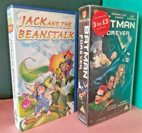 Batman Forever And Jack And The Beanstalk Vhs Cassettes Set X 2 Video Tapes Ebay