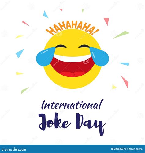 International Joke Day Background Illustration Happy Yellow Face