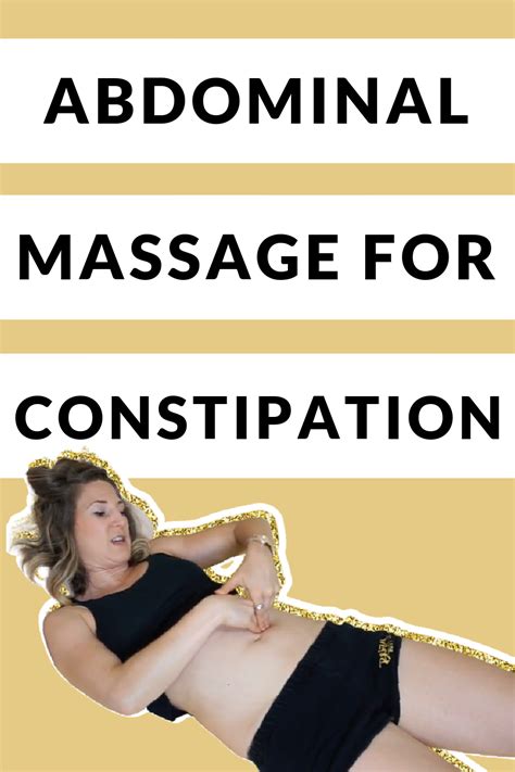 Abdominal Self Massage For Constipation Abdominal Discomfort And