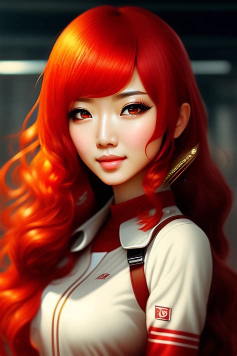 Lexica Cute Anime Girl Red Hair