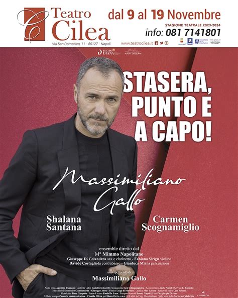 Per La Stagione Teatrale Del Teatro Cilea Di Napoli