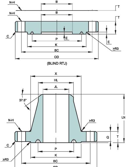 Api Manway Flange Dimension Chart