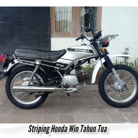 Jual Striping Honda Win100 Tua Striping Win 100 Thn 80 Stiker Body Set