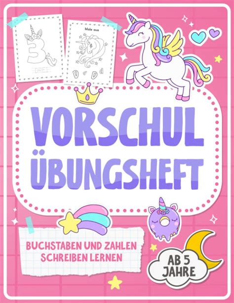 Vorschule Bungshefte Ab M Dchen Buchstaben Und Zahlen Schreiben