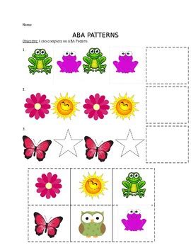 ABA Patterns by Elementary ENL | TPT