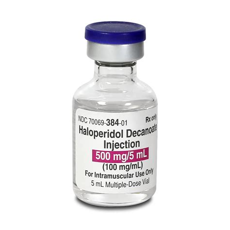 Haloperidol Decanoate For Injection Usp Somerset Pharma Llc