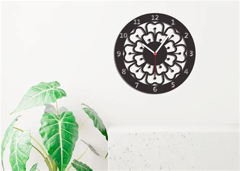 Relógio Decorativo Parede Silencioso Cozinha Sala Flor Elo7