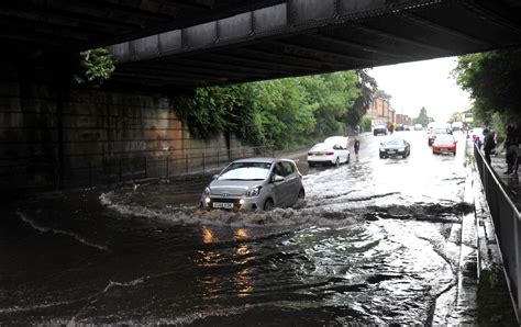 Roads Submerged And Cars Stranded Gloucester Flooding In Pictures