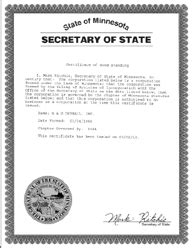 Minnesota Certificate Of Formation Llc Bible