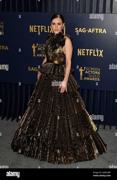 Rachel Brosnahan Attends The 30th Annual Screen Actors Guild Awards At Shrine Auditorium And