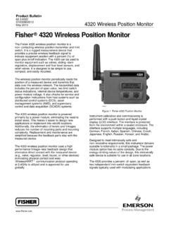 Fisher Wireless Position Monitor Pacific Controls Fisher