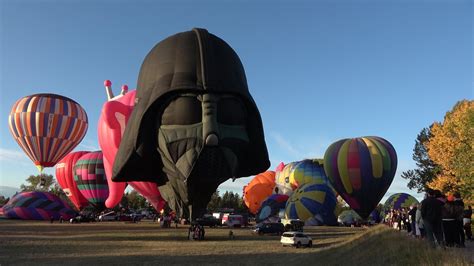 Special Shapes Hot Air Balloon Launch High River Alberta Youtube