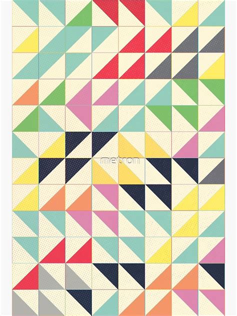 "Triangles and Squares III" Art Print by metron | Redbubble