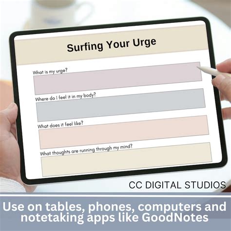 Urge Surfing Cbt Worksheets Addiction Recovery Dbt Therapy