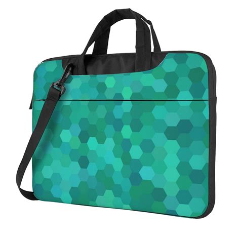 Green Pixel Honeycomb Laptop Bag 14 Inch Laptop Or Tablet Business Casual Laptop Bag